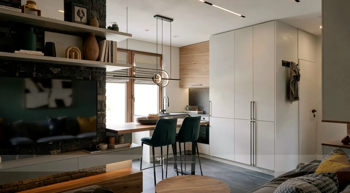 Krastova Vada "Rent" — Studio for rent, Krastova Vada, Sofia (3D visualisation 6)